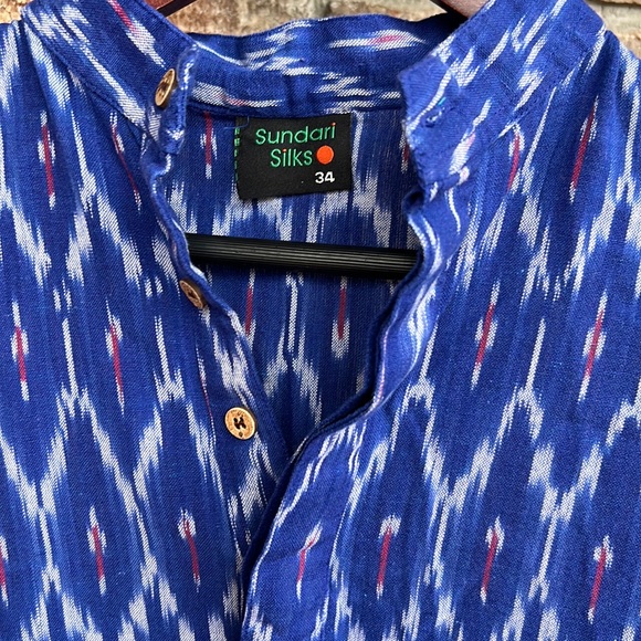 Sundari Silks Ikat desisgn tunic/kurti - Picture 2 of 12